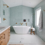 75 Mid Century Badezimmer Ideen & Bilder – Juni 2024 | Houzz De With Regard To Badezimmer Vintage Modern