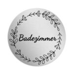 Badezimmer Schild, Rund Pertaining To Badezimmer Schild