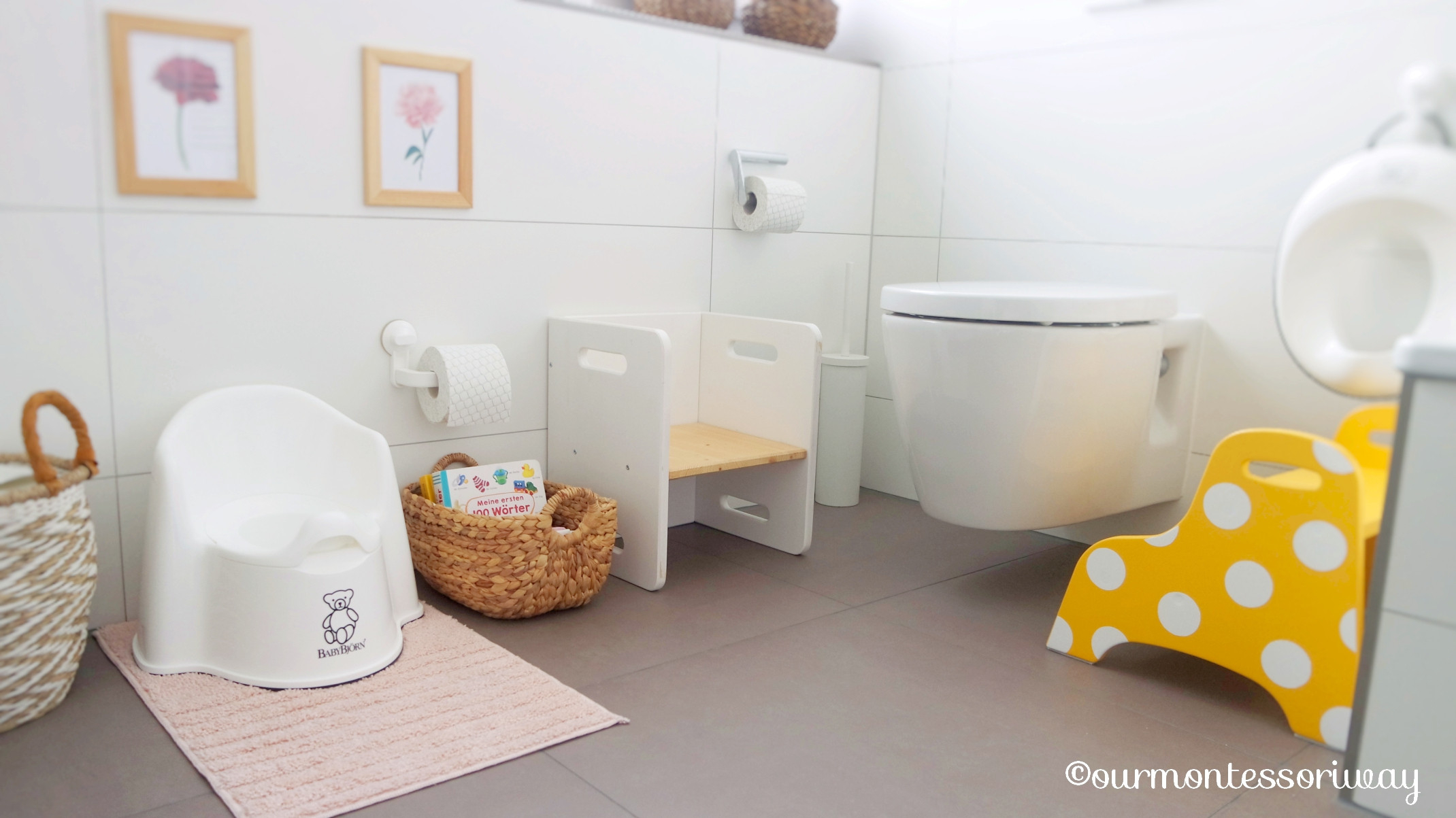 Cosimas Bereich Im Badezimmer Mit 18 Monaten (Teil 2): Toilette throughout Montessori Badezimmer