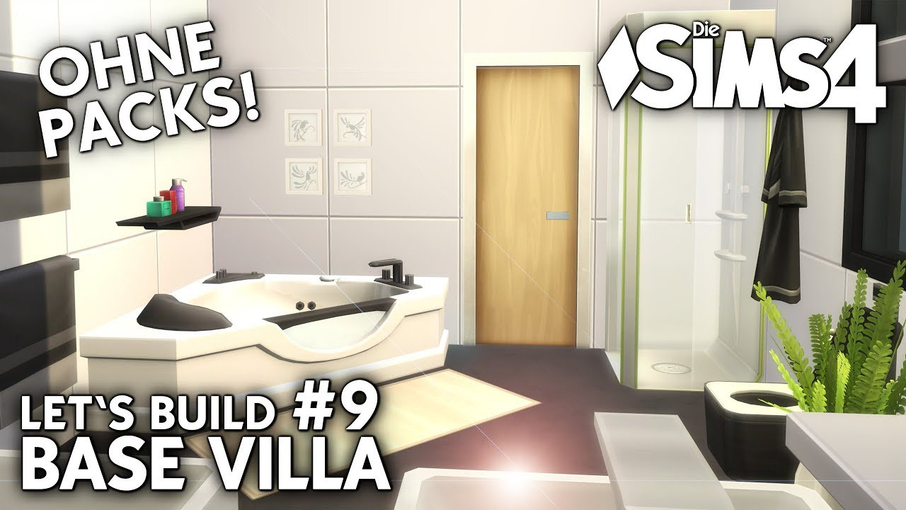 Die Sims 4 Haus Bauen Ohne Packs | Base Villa #9: Bad &amp; Community Projekt  (Deutsch) throughout Sims 4 Badezimmer