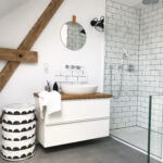 Endlich Ist Das Bad Fertig  #Badezimmer #Schwarzu Throughout Badezimmer Weiß Holz