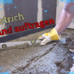 Estrich Im Badezimmer Von Hand Auftragen Within Estrich Badezimmer