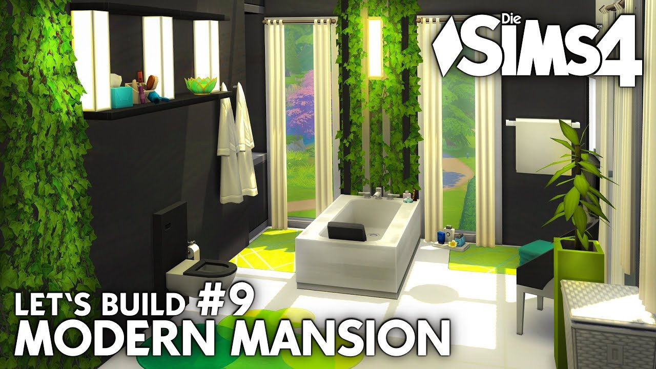 #Grün Bad Einrichten | Die Sims 4 Haus Bauen | Modern Mansion #9 (Deutsch) pertaining to Sims 4 Badezimmer