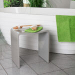 Design Spa Badhocker Aus Mineralguss Modell "Rom" In Stuhl Badezimmer