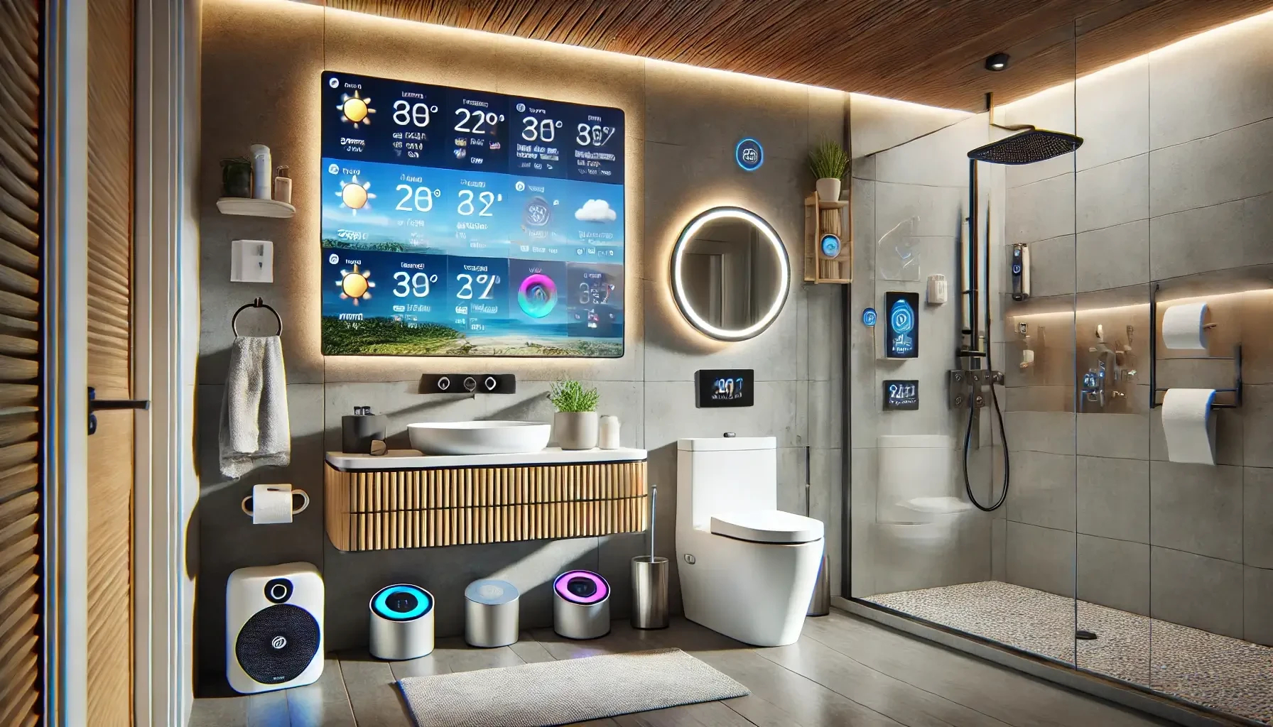 Smart Home Im Badezimmer: Was Brauche Ich? | Smarthome Blog for Fernseher Im Badezimmer